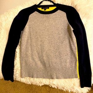 Banana Republic Merino Wool color block sweater.